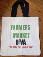 Load image into Gallery viewer, Farmers Market DiVA Grocery Shopping Bag (red)
